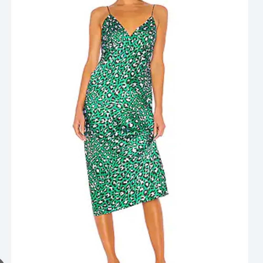 Olivia von Halle Issa silk slip dress in Danger
